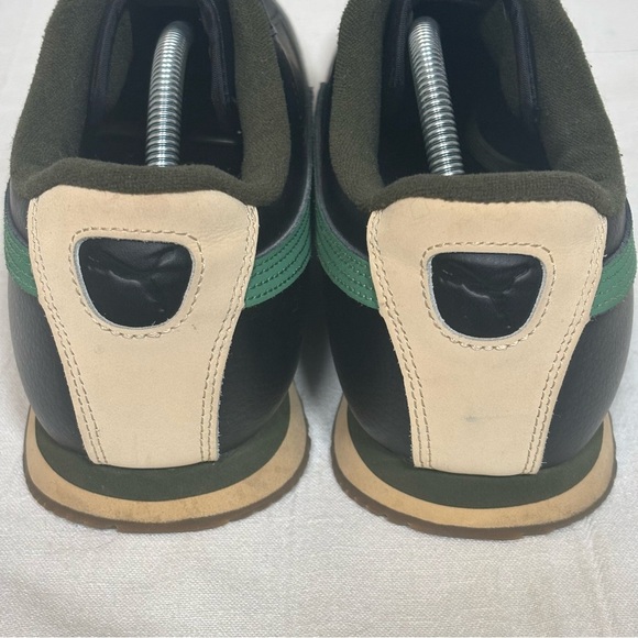 Puma Roma 70s Sneakers-Black/Psych Green-Men Size 12 - Picture 5 of 10